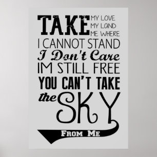 Firefly Theme song quote Poster
