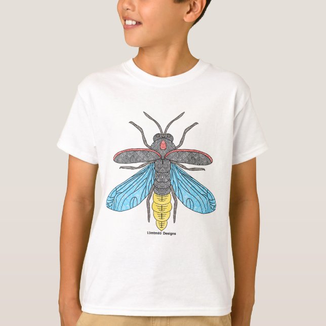 Firefly (white) - Boy's Basic T-Shirt (Front)