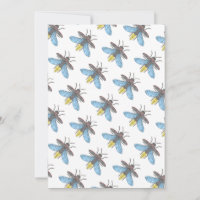 Firefly (white) - Greeting Card