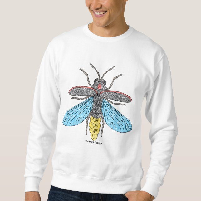 Firefly (white) - Men's Sweatshirt (Front)