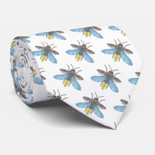 Firefly (white) - Neck Tie