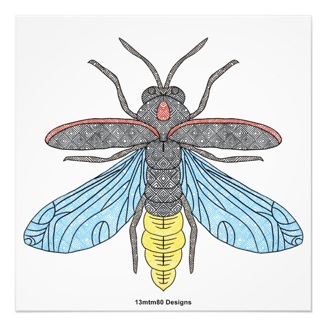 Firefly (white) - Photo Print (Front)