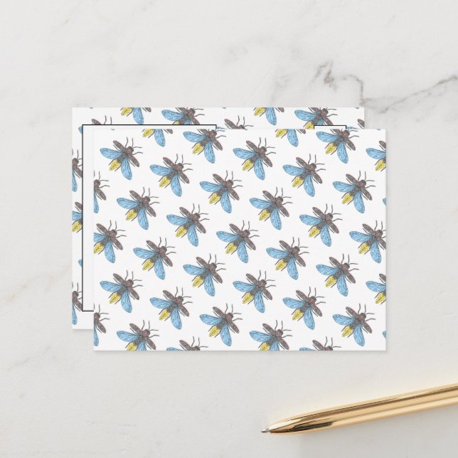 Firefly (white) - Postcard (Front/Back In Situ)
