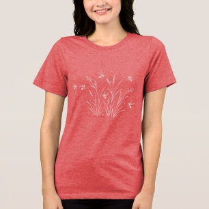 Firefly Wildflower Cottagecore T-Shirt Tri-Blend Shirt