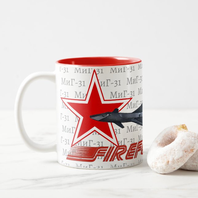 FIREFOX MIG 31 Two-Tone COFFEE MUG (With Donut)