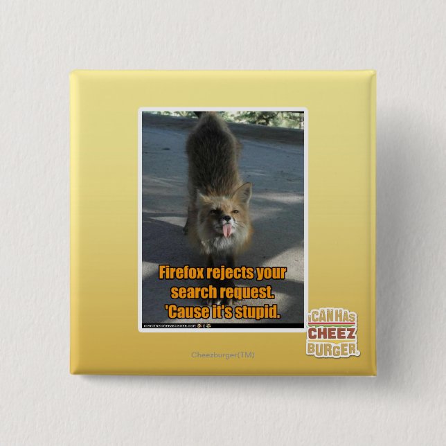 Firefox rejects 15 cm square badge (Front)