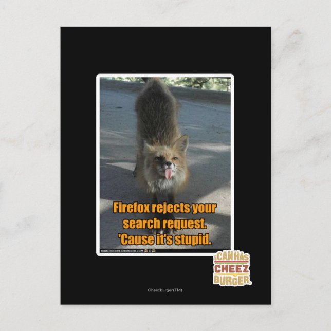 Firefox rejects postcard (Front)