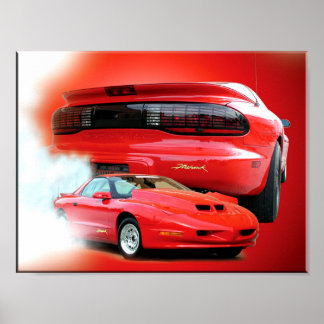 Firehawk Musclecar Poster