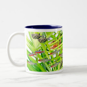 Firehead tetras Two-Tone coffee mug