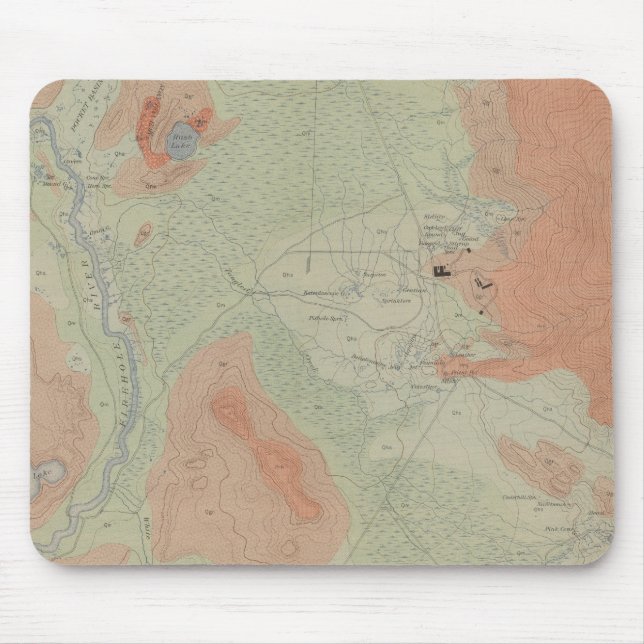 Firehole Geyser Basin Mouse Mat (Front)
