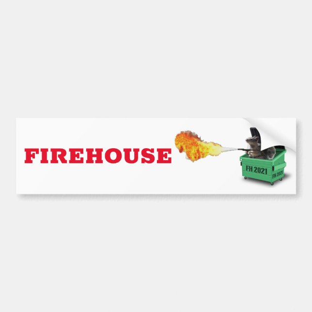Firehouse 2021 Dumpster Bumper Sticker (Front)
