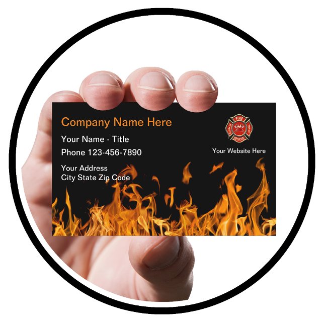 Firehouse Firefighter Business Card (Creator Uploaded)