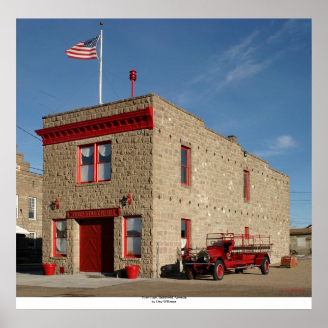 Firehouse, Goldfield, Nevada Poster (Front)
