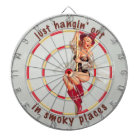 Firehouse PinUp Fireman's Dartboard