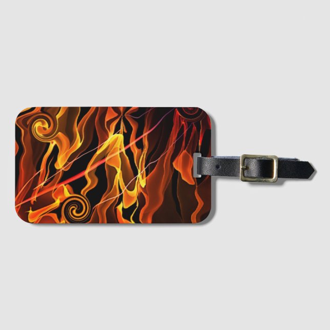 Firelight Luggage Tag (Front Horizontal)