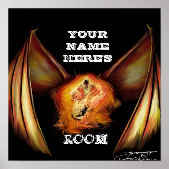 Firelight Personalised Door Poster