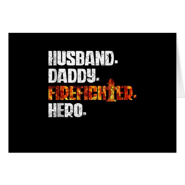 Fireman American Flag Red Line US Firefighter Dad (Front Horizontal)