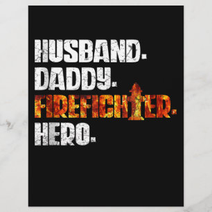 Fireman American Flag Red Line US Firefighter Dad Flyer