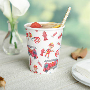 Fireman Birthday Party Paper Cups