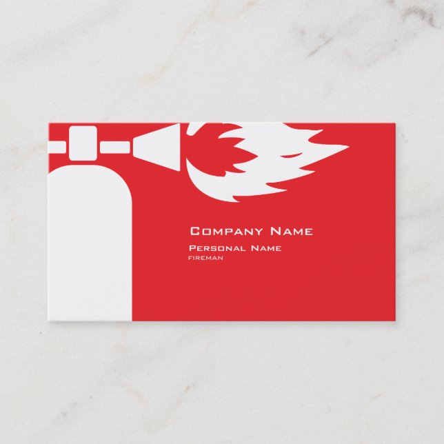 Fireman Business Card (Front)