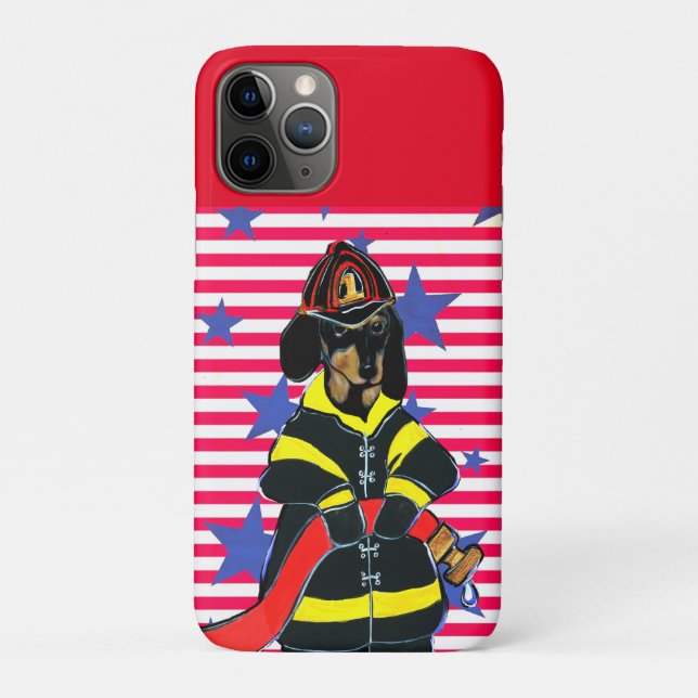 FIREMAN DACHSHUND      Case-Mate iPhone CASE (Back)