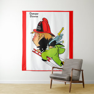 fireman Damper Downe Tapestry