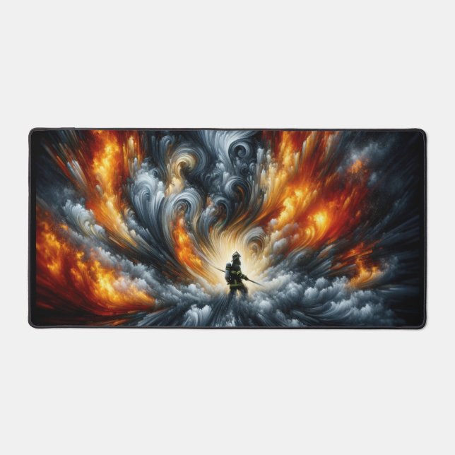Fireman  desk mat (Front)