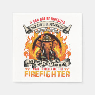 Fireman elephant napkin