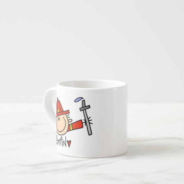 Fireman Espresso Cup (Front Left)