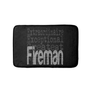 Fireman Extraordinaire Bath Mat
