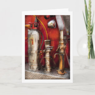 Fireman - Fighting Fires Holiday Card