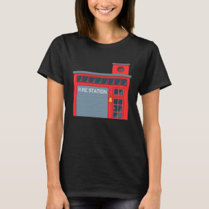 Fireman Firefighter Fire Station Firehouse T-Shirt