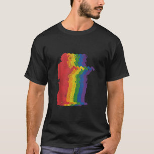 Fireman Firefighter Gay Pride LGBTQ Supporter Rain T-Shirt
