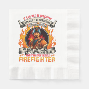 Fireman Firefighter Napkin