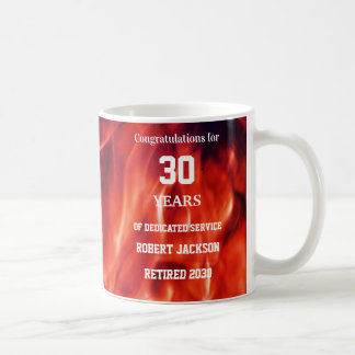 Fireman Flame Year Retirement Coffee Mug
