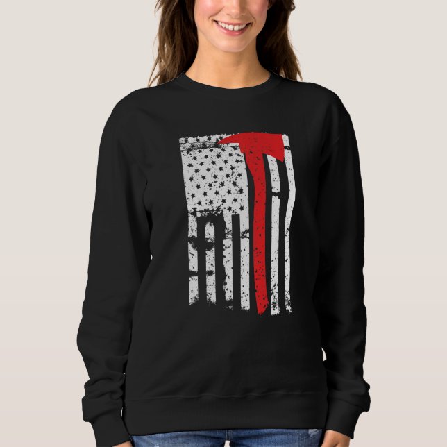 Fireman  For All Fire Heros & Red Line Fans Firefi Sweatshirt (Front)