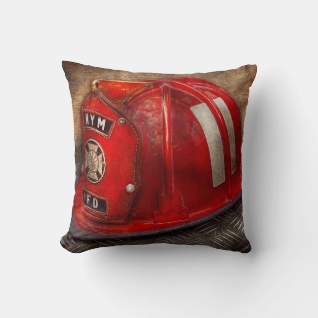 Fireman - Hat - A childhood dream Cushion (Front)