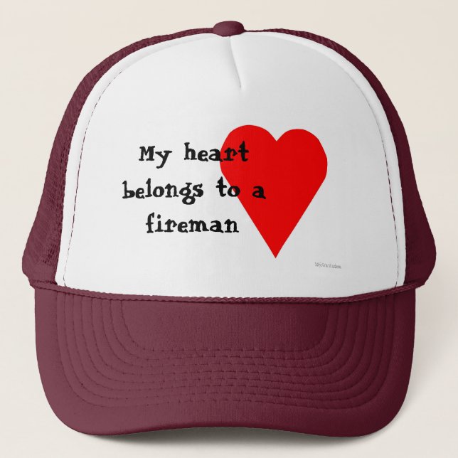 Fireman Heart Hat (Front)