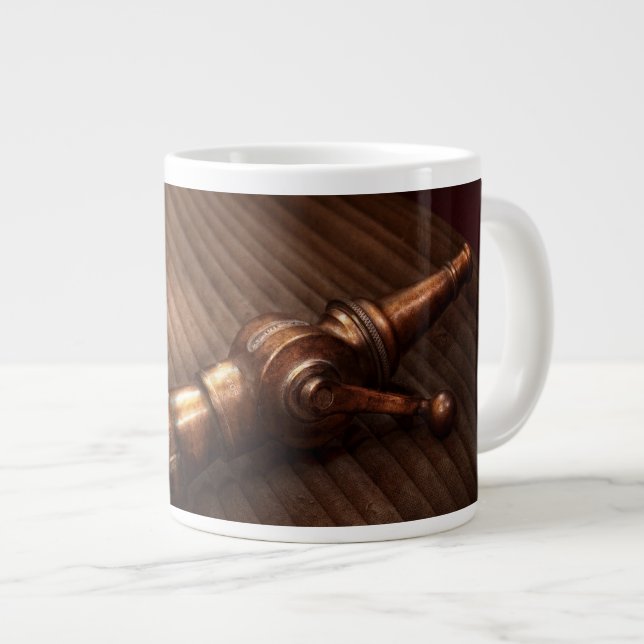 Fireman - It's polite to point Large Coffee Mug (Front Right)