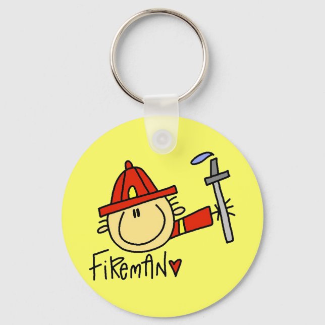 Fireman Keychain (Front)