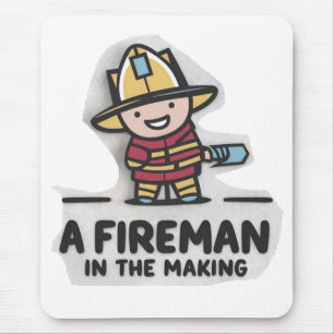Fireman learner. Future Firefighter  Mouse Mat
