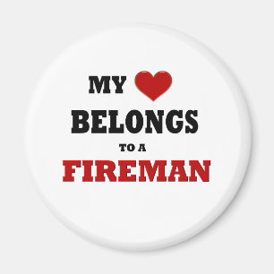 Fireman Love Magnet