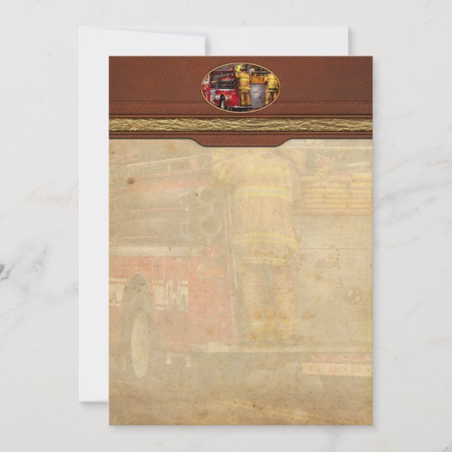 Fireman - Metuchen Fire Department Note Card (Front)