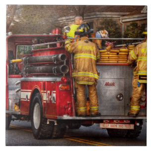 Fireman - Metuchen Fire Department Tile