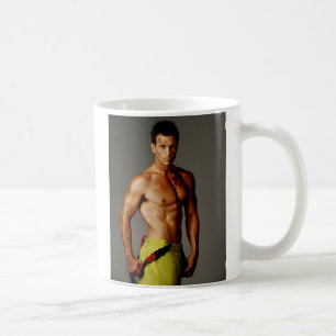 fireman modelling coffee mug