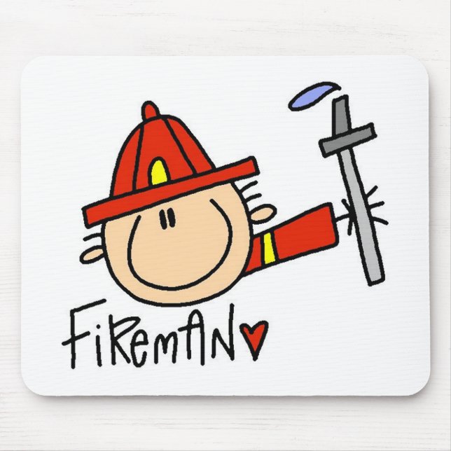 Fireman Mouse Mat (Front)