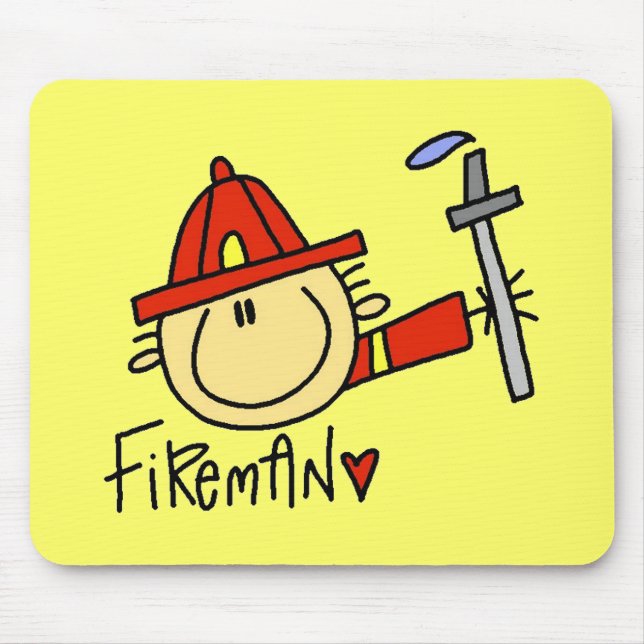 Fireman Mousepad Yellow (Front)