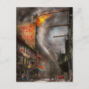 Fireman - New York NY - Show me a sign 1916 Postcard
