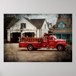 Fireman - Newark fire company Poster