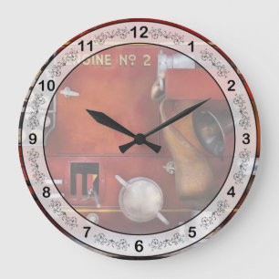 Fireman - Old Fashioned Controls Large Clock